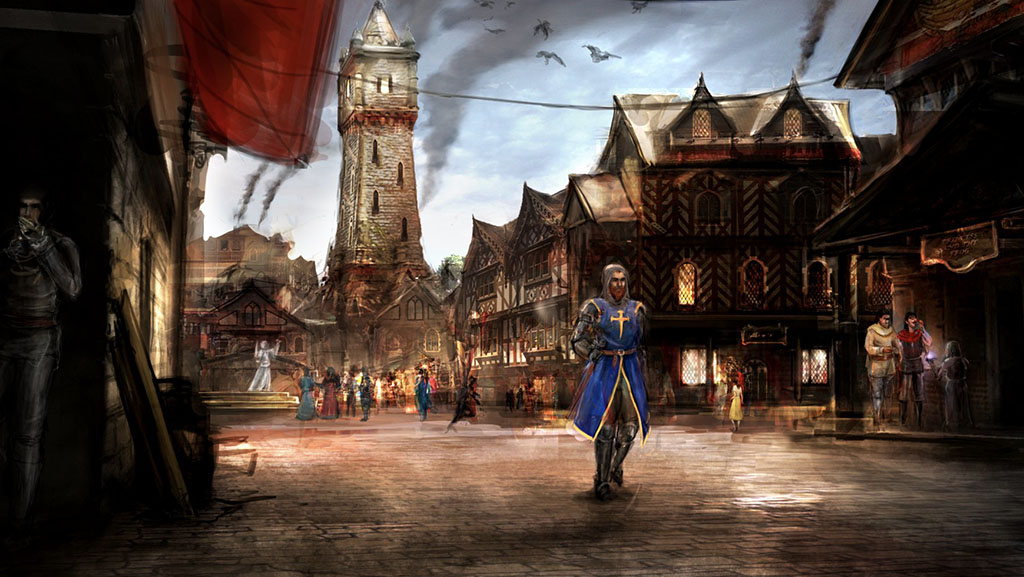 A happy character walking out for a nice day in town exploring their flaws and weaknesses