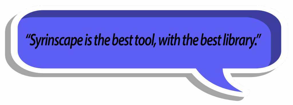 Ben saying, "Syrinscape is the best tool, with the best library."