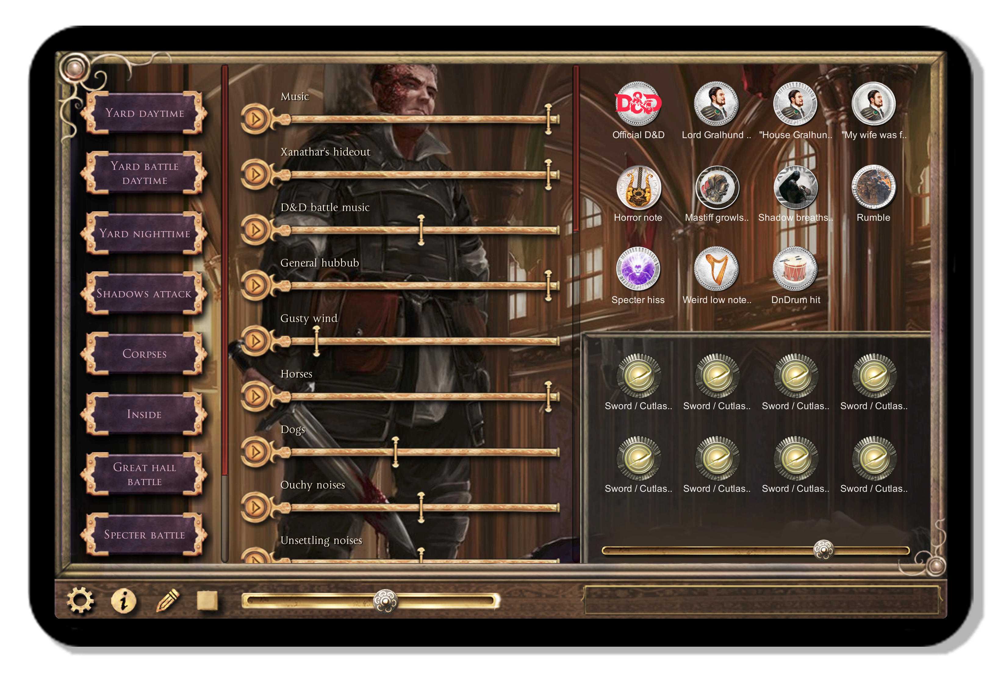 Syrinscape player prepared for Waterdeep: Dragon Heist